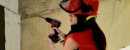 Girl with a drill